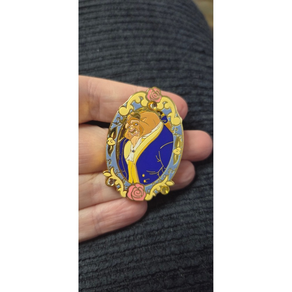 Disney Beauty And The Beast Mirror Portrait Blind Box Pin The Beast Monogram